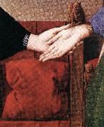 EYCK, Jan van Portrait of Giovanni Arnolfini and his Wife (detail) sdfs USA oil painting artist